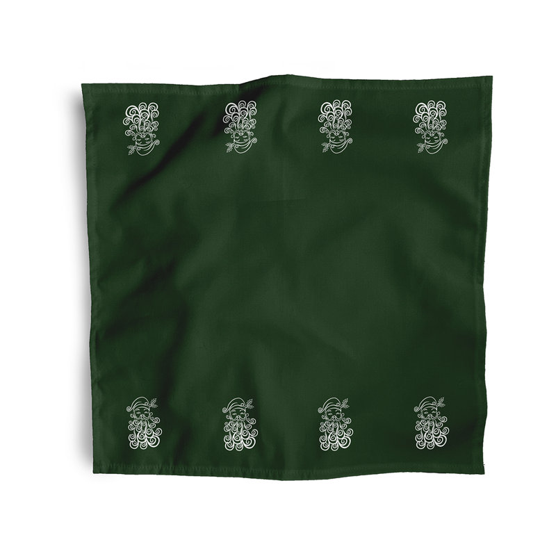 Channelle Polyester Novelty Napkins, Green