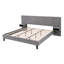 Platform Bed with Headboard, Modern Velvet Upholstered Platform Bed with 2 Nightstands, with diamond tufted-1657632015-1657632002