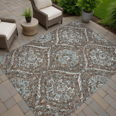 Machine Washable Indoor/Outdoor Chantille ACN2703 Global Rug