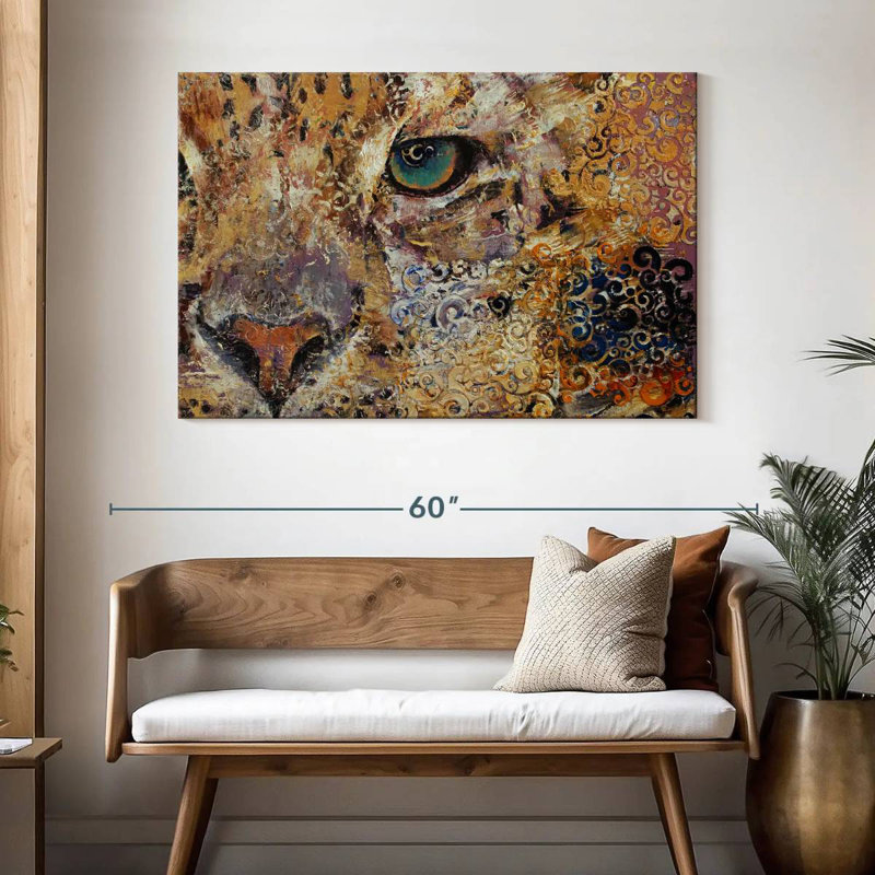 Brampt Leopard Dynasty, 32" H x 48" W