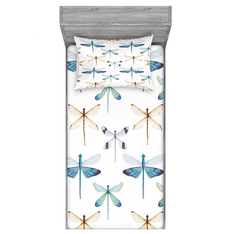 Microfiber Sheet Set, Twin Sheet Set with Fitted Sheet