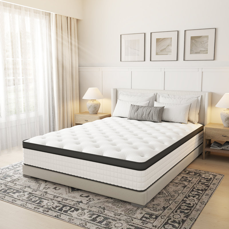 23cm Memory Foam Mattress Pocket Sprung Hybrid Mattress, Double