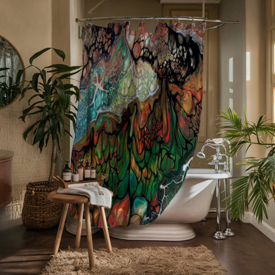 Grounder Abstract Shower Curtain