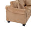 Canapé d'angle Havenly de 279 cm (109,8 po) en forme de U, recouvert de chenille, avec pouf de rangement amovible