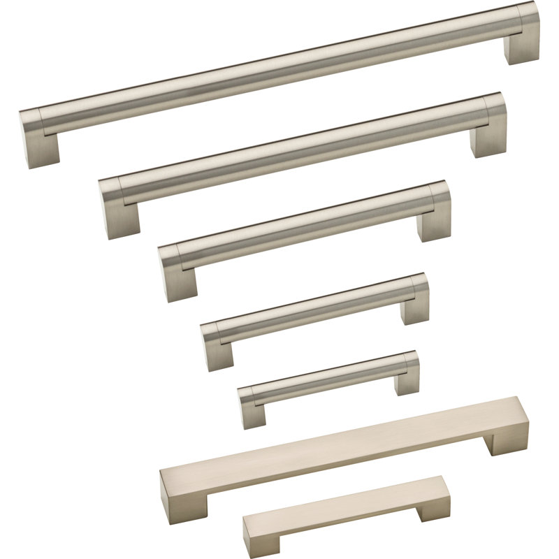 Poignée barre 3 3/4 po Stratford, Argent argent, 3.75"