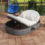 Lit de jour d'extérieur pour 2 personnes avec coussins et coussins-264705554