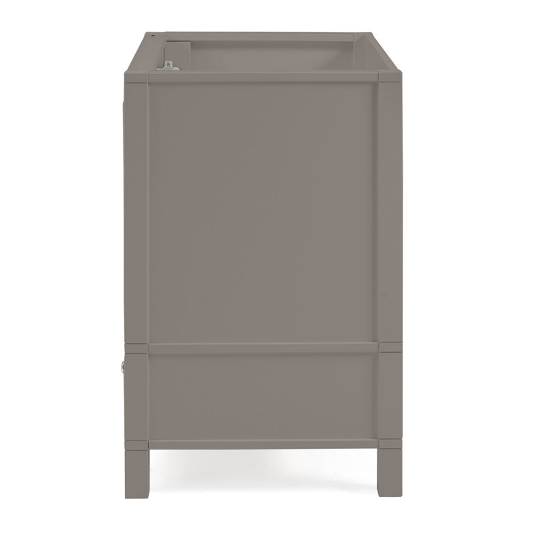 Gray 30-Inch Freestanding Bathroom Vanity with Soft-Close Doors