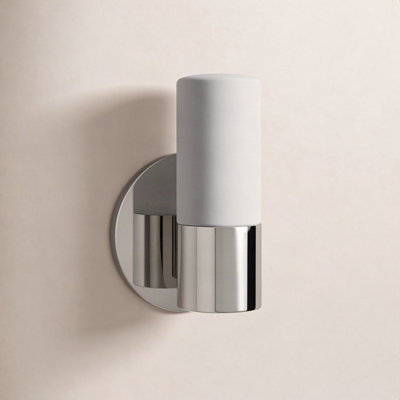 Otto Single Light Glass Dimmable Armed Sconce