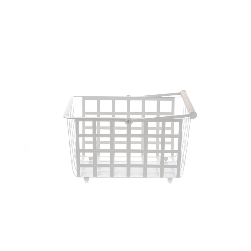 Metal General Basket, White