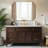 Modern Scalloped Corner Rectangle Bathroom Vanity Mirror | Stainless Steel Frame-451918165-451918187