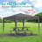 10'X10' Folding Canopy With 4 Removable Sidewalls, UPF 50+ Sun Protection, Ideal For Outdoor Events And Easy Setup-123283170