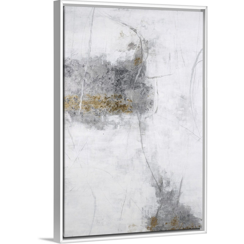 Breath of Air III - reproduction sur toile, H 32 po x l 22 po x P 1,75 po, Cadre flottant blanc