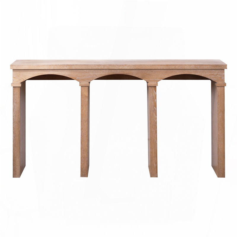 60"Long Rustic Archway Console Table