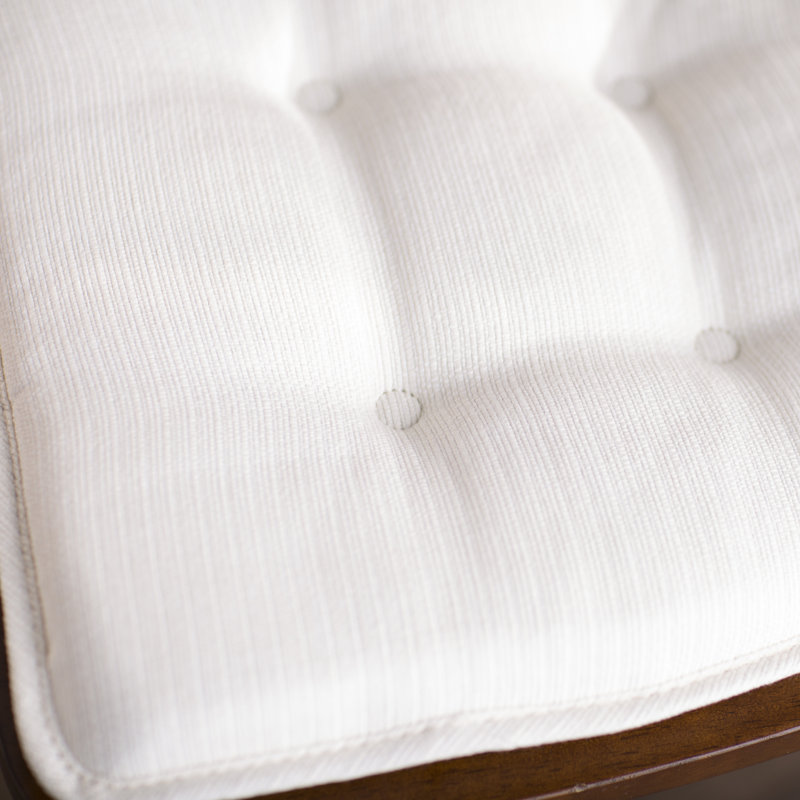 Coussin de siège antidérapant capitonné Azilal, Ivoire