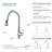 Bari-T Pull Down Single Handle Kitchen Faucet-73243938