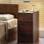 Walnut Solid Wood Vanity with Mirror and Seat