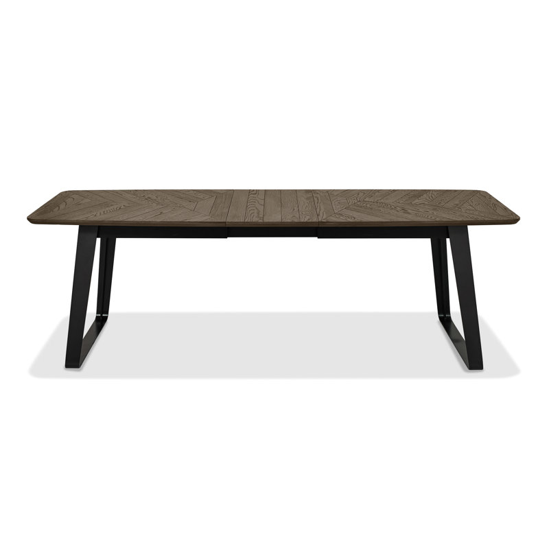 Airius Extendable Metal Base Dining Table, H76 x L200 x W99cm, Grey 