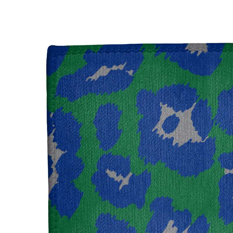 Imprimé animalier vert/bleu/gris Tapis décoratif, Rectangle 2 pi x 3 pi