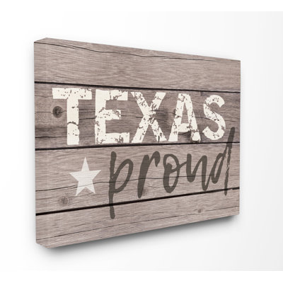 «Texas Proud Typographie Lone Star», art textuel