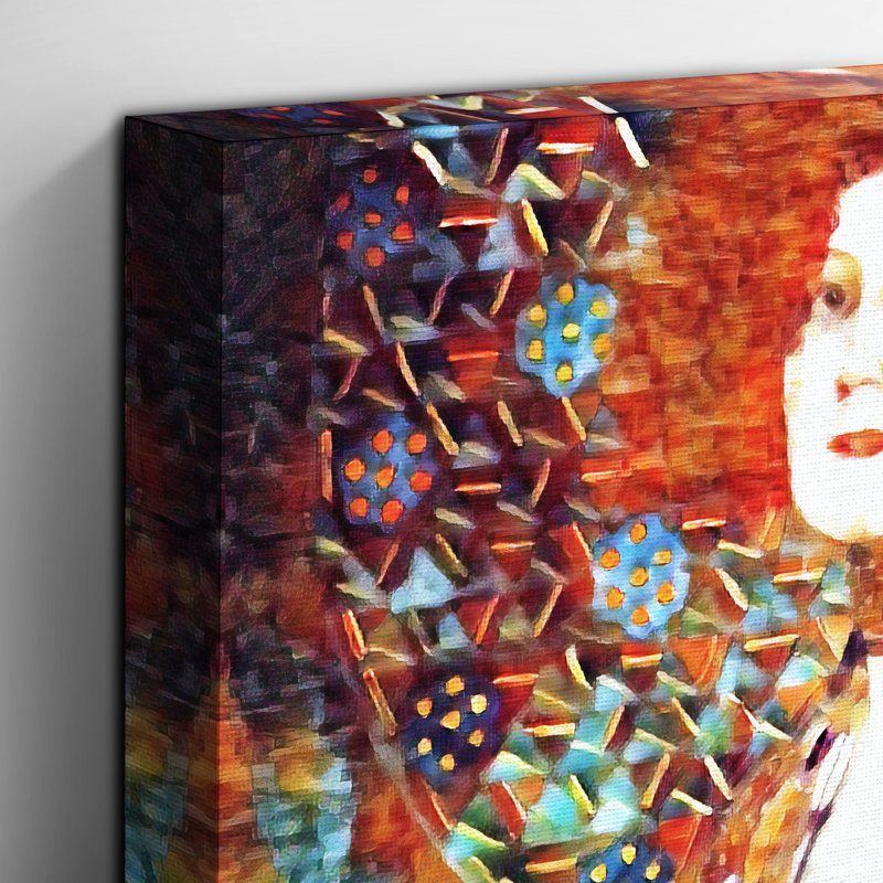 Portrait of Emily Floge by Gustav Klimt Art - Wrapped Canvas, 50cm H x 35cm W