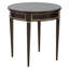 Linea Round End Table in Café Mocha-899554565