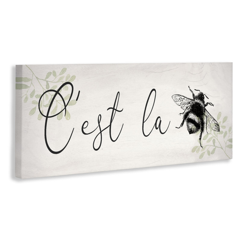 «C'est La Bee», toile par Lil 'Rue, H 10 po x l 24 po