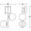 Arren - Applique DEL - Laiton antique clair-124325619