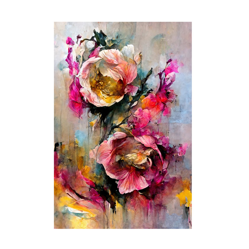 Art sur toile Treechild Wild Roses, H 19 po x l 12 po x P 2 po