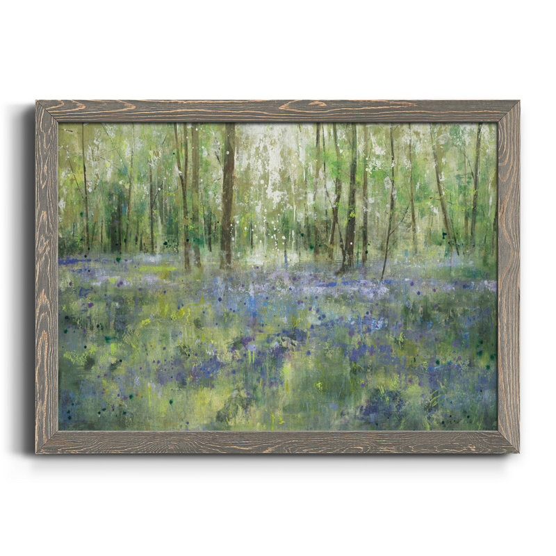 Lavender Hill - Reproduction d'art sur toile encadrée, H 27,5 po x l 37,5 po x P 1 po, Encadré gris