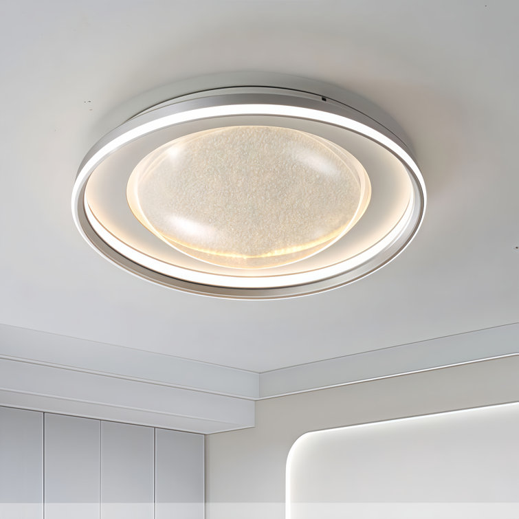 22" Round Flush Mount Light With Remote Control