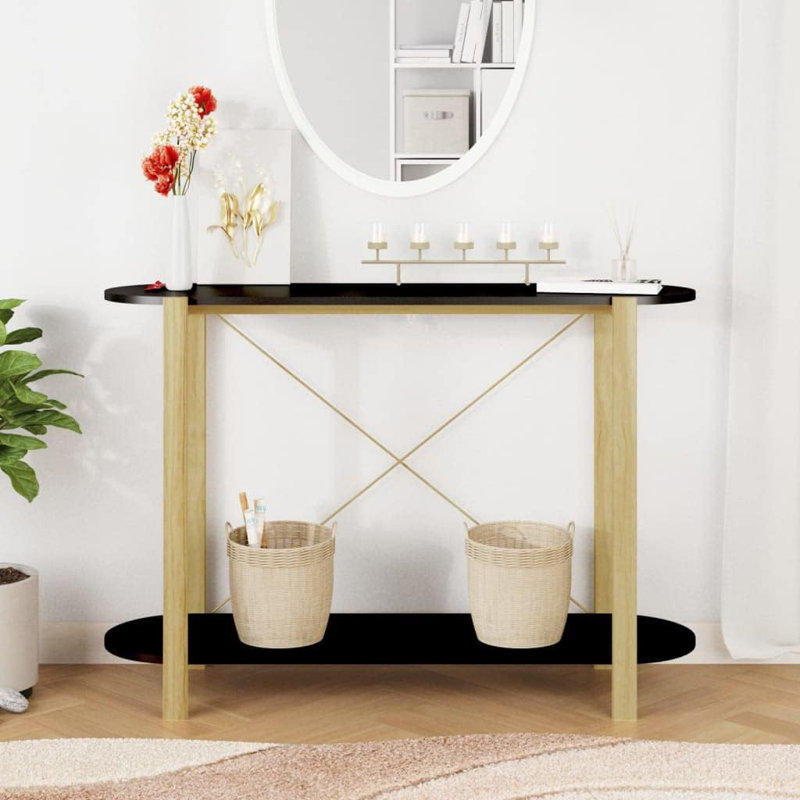 Ahmarion 110cm Console Table, Black