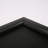 Black Metal Beveled Picture Frame - Set of 5