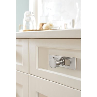 Medora 3-11/16 inch (94mm) Length Rectangle Cabinet Knob Backplate