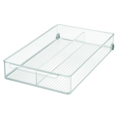 Plastic 2 Compartment Makeup Organizer