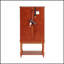 Vitrine lumineuse Curio Cabinet avec espace de rangement ouvert, pieds en bois massif pour une durabilité accrue et un attrait esthétique