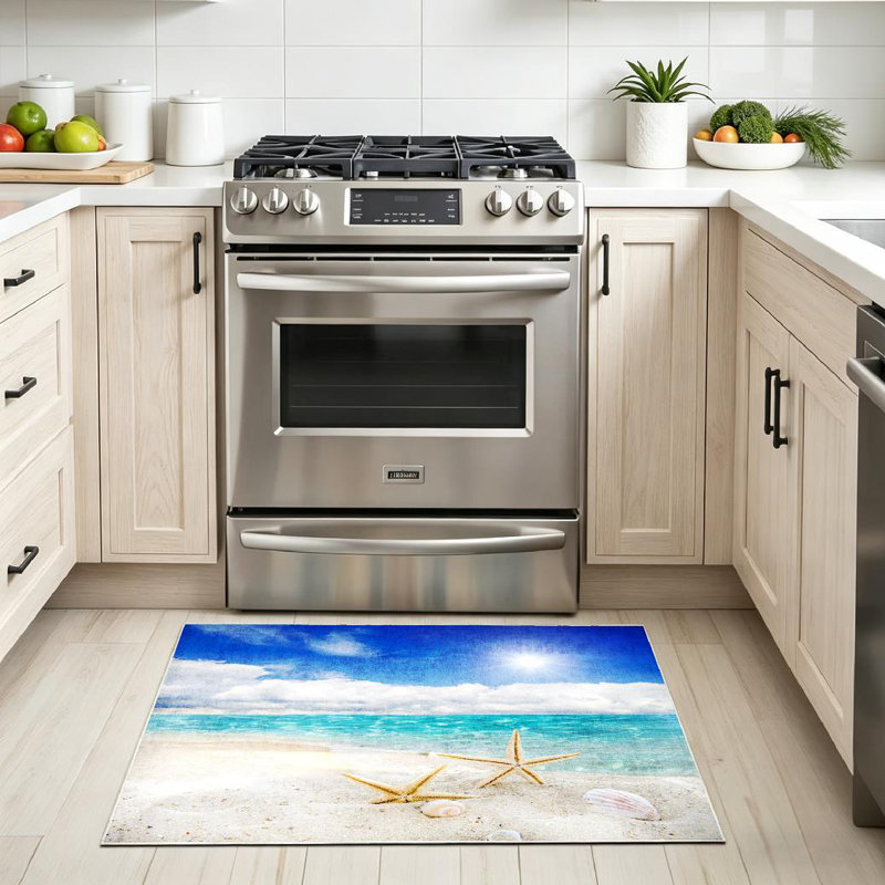 Tapis intérieur lavable à la machine Brown Seas