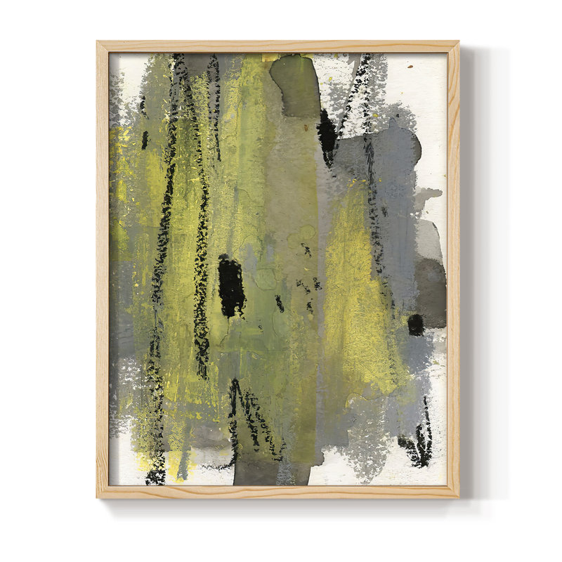 LoftPastelI Framed Print - Solid Wood, 21" H x 17" W
