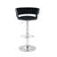 Andraya Swivel Upholstered Adjustable Height Counter Stool with Metal Frame-136914446