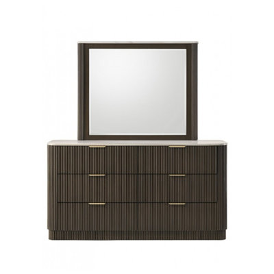 Commode 6 tiroirs avec miroir Willa