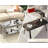 31.5 Inch Coffee Table with 2-Tier Storage, Modern Industrial Rectangular Living Room Table, Compact MDF & Particle Board Build, Durable & Easy Assembly, Ideal for Apartments & Offices