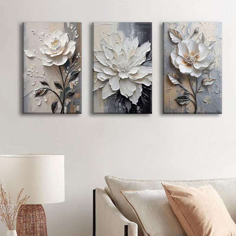 3 Piece Wrapped Canvas Print, 60 cm H x 40 cm W