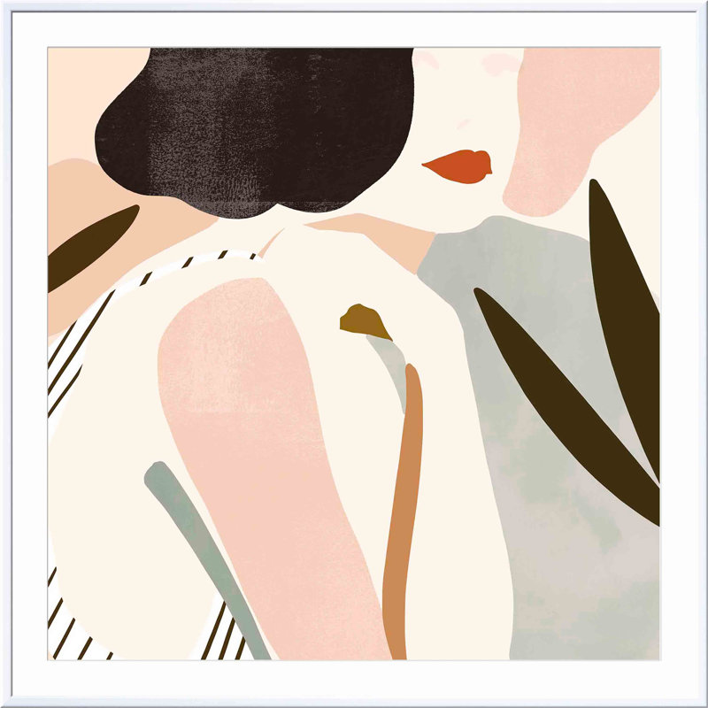 «Trieste Summer I» par Victoria Borges - impression encadrée, Blanc, H 20 po x l 30 po