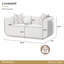 West Kensington Loveseat - Buff/Seal Salt Caramel-1099496989