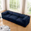 Canapé modulaire à 4 places en chenille bleue pour un salon confortable et durable-1260264463