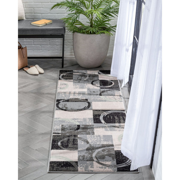 Wade Logan® Chimeng Shai Geometric Modern Grey Green Area Rug - Wayfair ...