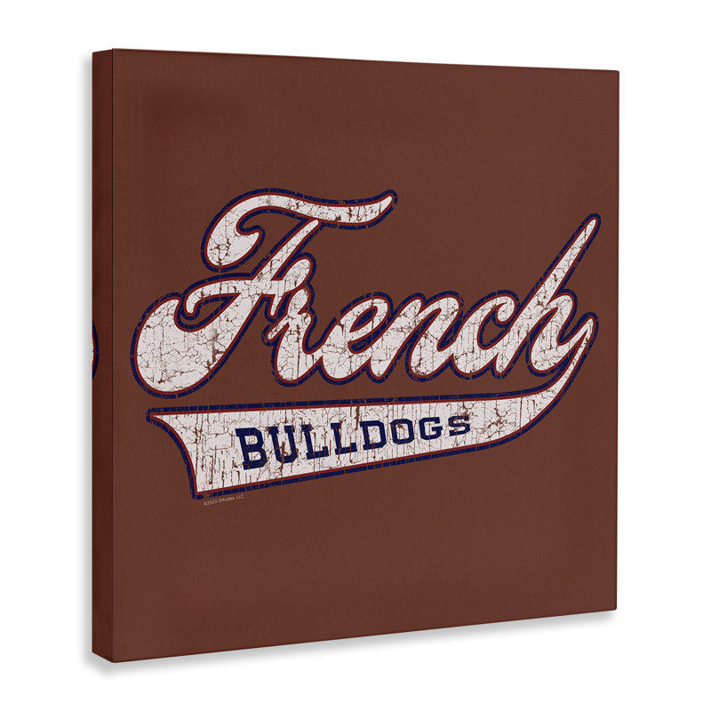 Art mural sur toile «French Bulldog» par Spirit Animals / Life Is High, H 30 po x l 30 po