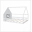 Lit double en bois avec fenêtre et clôture pour enfants, solution de sommeil sécuritaire et imaginative-275112106