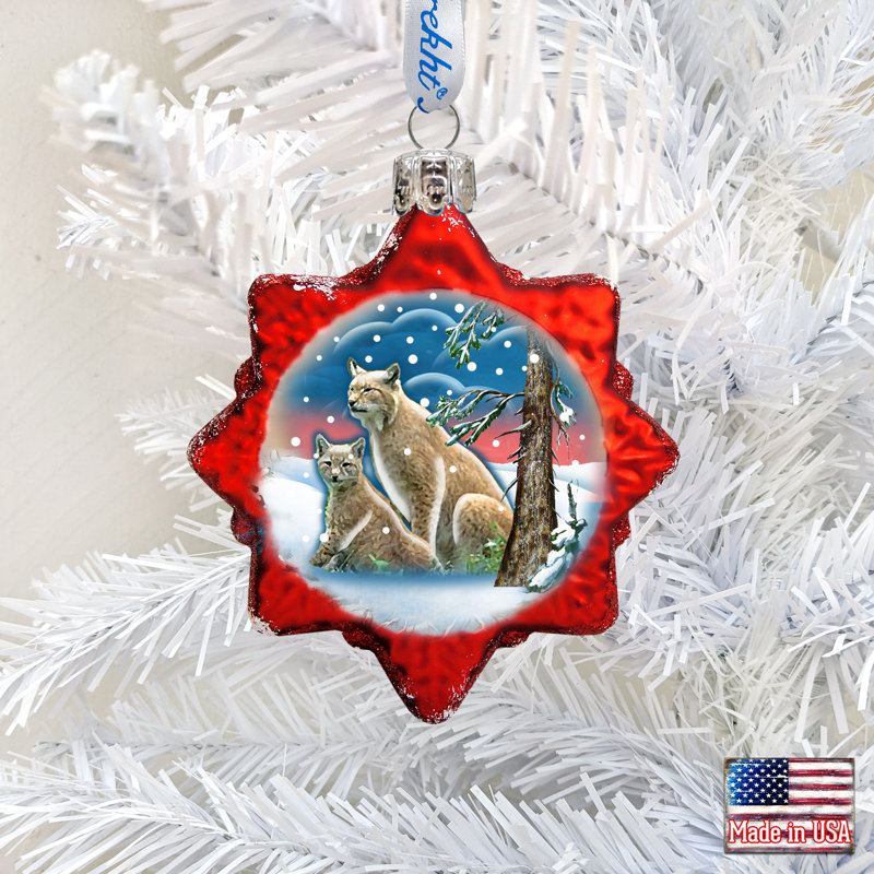 2'' Handmade Glass Holiday Shaped Ornament