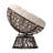 Tarquin Swivel Patio Papasan Chair with Cushion-565993412-565993408