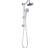 Shower System With 6 Inch Rain Head And Handheld - Simple Maintenance Fingerwipe Clean-125518275